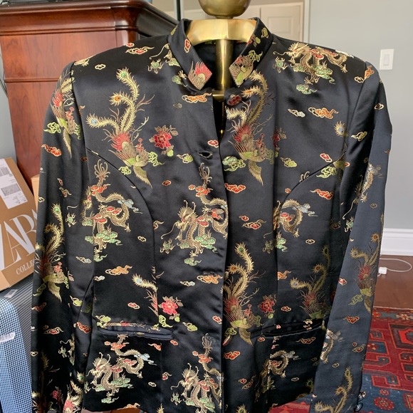 Embroidered Silk Jacket - Picture 2 of 2